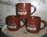 CBCCOFFEECUP - CoffeeBeanCorral.com Logo Coffee Cup - Set of 2