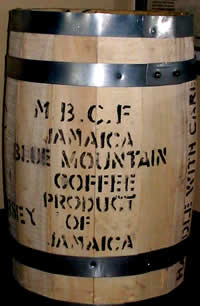 J B MTN BARREL - Jamaica Blue Mountain Wood Barrel