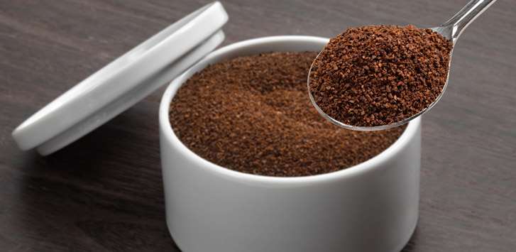 Coarsely ground coffee