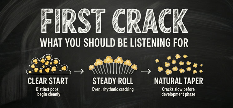 The First Crack in Roasting