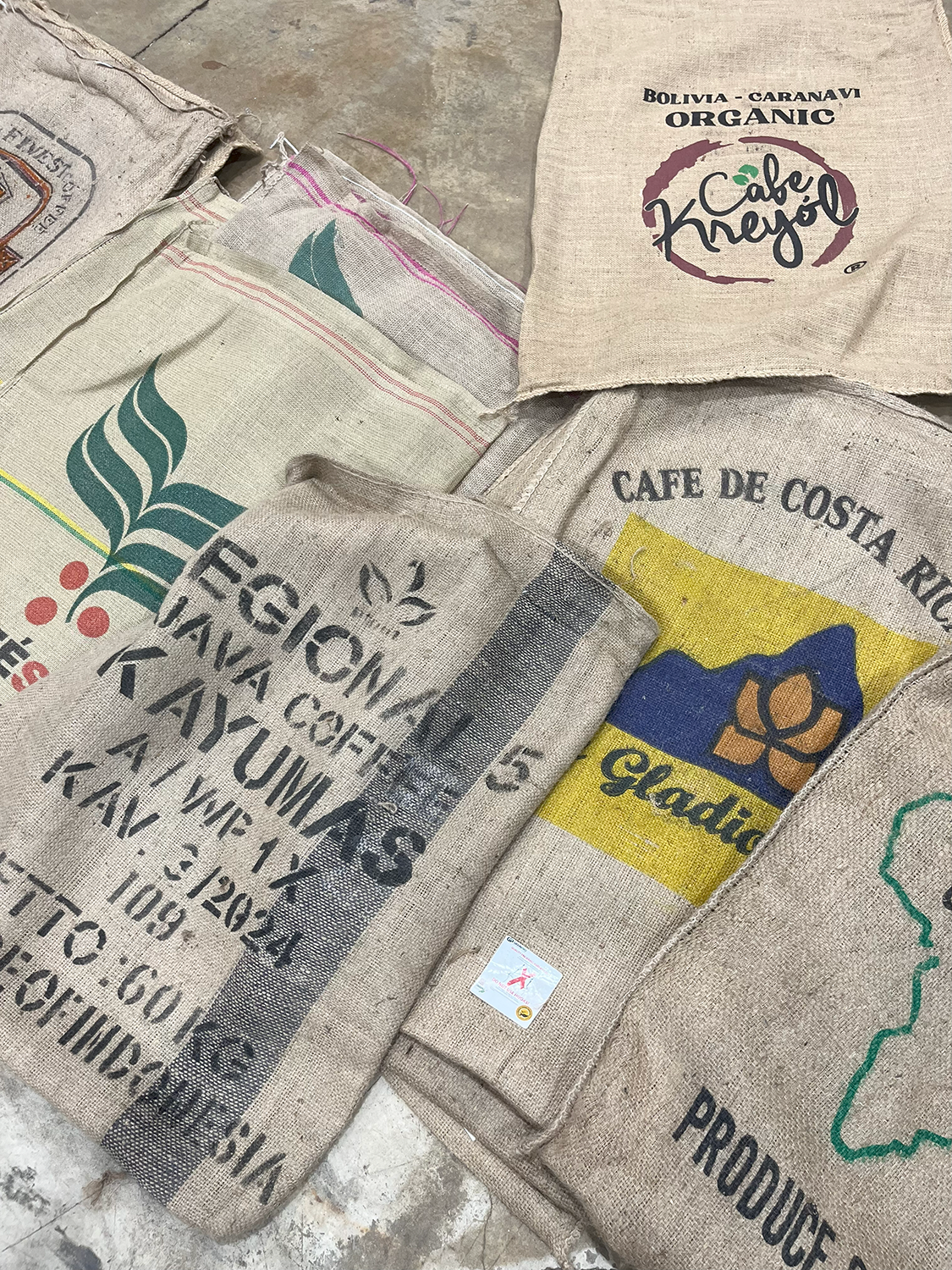 coffee burlap bags